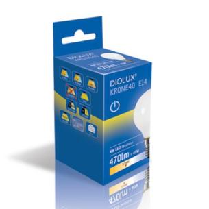 off on 470lm e14 840 4w krone40 diolux