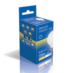 off on 720lm e14 840 6w krone60 diolux
