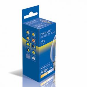 klar off on 249lm e14 827 3w kerte25 diolux