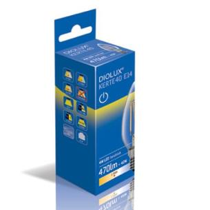 klar off on 470lm e14 827 3w kerte40 diolux