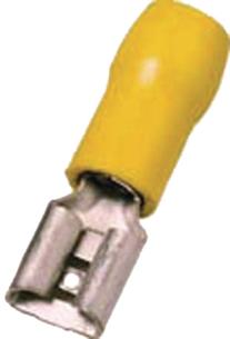 4-6mm2 8 3x0 6 gul spademuffe isoleret