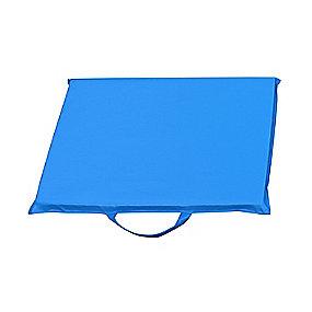 b�reh�ndtag med bl� pvc polyesterarmeret vandt�t 60x40x4cm kn�pude os