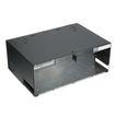 sort 4u fap modul 12x for kabelmanagement med fiberboks 19