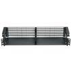 sort 2u front kabelmanager 19 flex hd