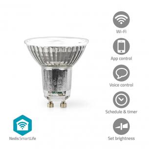 stk 1 par16 ios android g energiklasse k 6500 - 2700 hvid lig k til varm rgb w 5 lm 345 gu10 wi-fi led-spot smartlife nedis