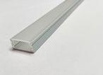 bygningsprofil p 2500mm - cover opal med 8 profil alu