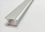 indbygningsprofil 2500mm - cover opal med 9 profil alu