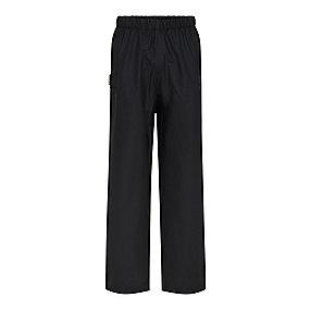 sort xl str lr1330 lommer 2 taljen i elastik vandt�t vind regnbukser lyngs�e