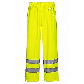 gul hi-vis m str lr52 taljen i elastik vandt�t vind regnbukser lyngs�e