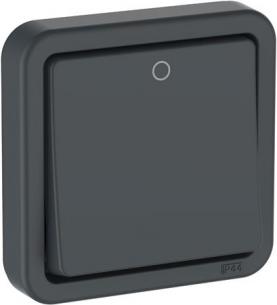 antracitgr ip44 v 440 2-polet afbryder 74 opus lk