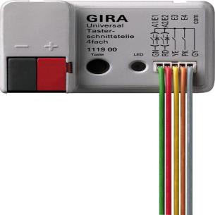 interface knap universel 4-moduls knx gira