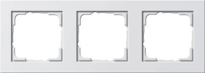 hvid blank i e2 ramme 3-modul gira