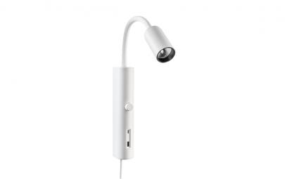 mper lysd integreret 3000k usb hvid wall tube