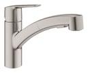 supersteel lav dual kkenarmatur k et-grebs start grohe