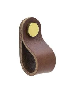 65mm messing der l brunt h3 artic knop