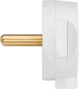 komplet hvid 16a stikkontakt schuko abb