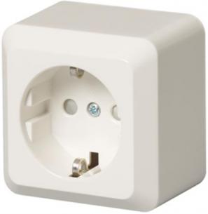 hvid stikkontakt schuko ocean