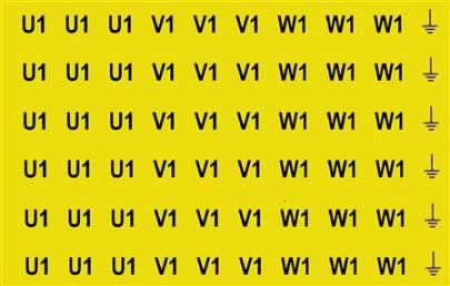 jord w1 v1 u1 gul 84x13 kabelpakke