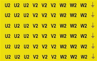 jord w1 v1 u1 gul 84x13 kabelpakke