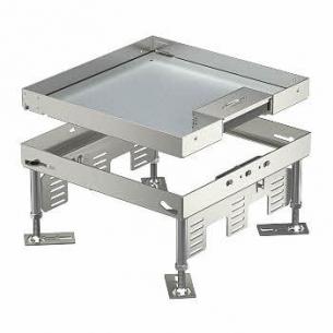 ledningsudgang med gulvboks kvadr