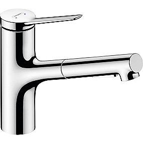 forkromet kstud udtr med tud 219mm kkenarmatur k m33 zesis hansgrohe
