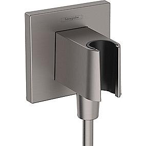 chrome black brushed ndbruser h til 2 1 slangeudtag e fixfit hansgrohe