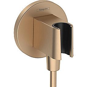 bronze brushed ndbruser h til 2 1 slangeudtag s fixfit hansgrohe