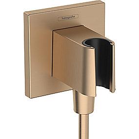 bronze brushed ndbruser h til 2 1 slangeudtag e fixfit hansgrohe