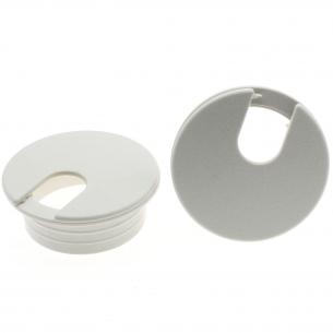 2-delt 35mm l hulm 45mm plast gr - ringsflange bord-kabelgennemf