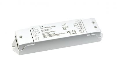 dim push rf fjernkontroll 150w rgbw rf hvid controller