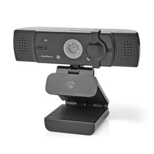 sort mikrofon indbygget autofokus 30fps 4k 60fps hd full webkamera nedis