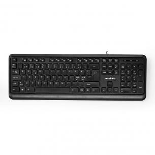 ja layout nd qwerty multimedia drevet usb usb keyboard wired nedis