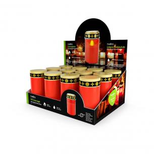 slukket timer 18 ndt t timer 6 funktion timer effect flickering realistic stk 12 emballagen i lamper antal display skranke gravlys led