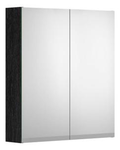 ask sort 60cm artic spejlskab