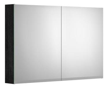 eg sort 100cm artic spejlskab