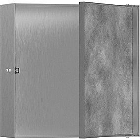 steel stainless rstet b indbygning til 300x300x100mm gniche v rock xtrastoris hansgrohe
