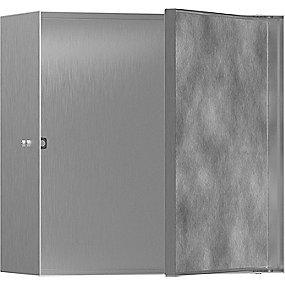 steel stainless rstet b indbygning til 300x300x140mm gniche v rock xtrastoris hansgrohe