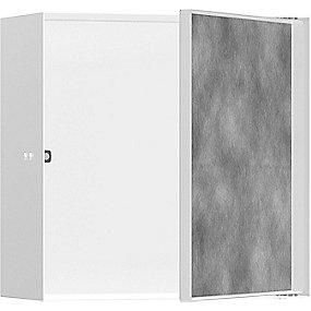 hvid mat indbygning til 300x300x140mm gniche v rock xtrastoris hansgrohe