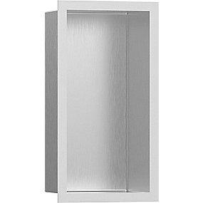 mat rustfri rstet b indbygning til 300x150x100mm gniche v individual xtrastoris hansgrohe