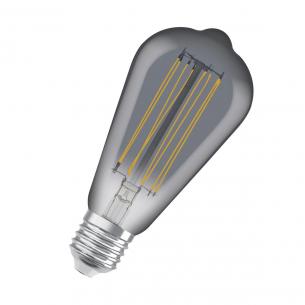 mpbar d e27 42w 818 11w 500lm tynd ultra filament straight smoke edison led 1906 vintage osram