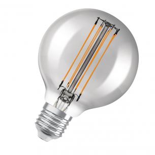 mpbar d e27 42w 818 11w 500lm tynd ultra filament straight smoke globe80 led 1906 vintage osram