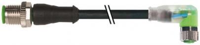 meter 6 0 de kabelk til egnet pur sort 25mm2 3x0 kabel a-kodet 24vdc led 3-polet vinklet hun m8 3-polet lige han m12 sensorkabel ler- f