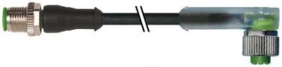 meter 10 de kabelk til egnet pur sort 34mm2 4x0 kabel a-kodet 24vdc led 4-polet vinklet hun m12 4-polet lige han m12 sensorkabel ler- f