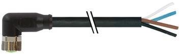 meter 15 de kabelk til egnet pur sort 25mm2 4x0 kabel med 4-polet vinklet hun m8 sensorkabel ler- f