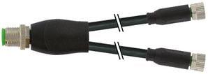 meter 3 0 ulcsa pvc sort 25mm2 3x0 kabel 3-polet lige hun 2xm8 a-kodet 4-polet han m12 y-kabel