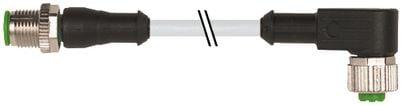meter 6 0 ulcsa pvc gr 34mm2 4x0 kabel a-kodet 4-polet vinklet hun m12 4-polet lige han m12 sensorkabel ler- f
