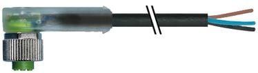 meter 10 csa ul pvc sort 34mm2 3x0 kabel med a-kodet dc 24vac led 3-polet vinklet hun m12 sensorkabel ler- f