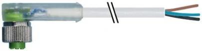 meter 10 csa ul pvc gr 34mm2 3x0 kabel med a-kodet dc 24vac led 3-polet vinklet hun m12 sensorkabel ler- f