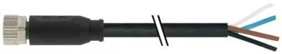 meter 5 1 csa ul pvc sort 25mm2 4x0 kabel med 4-polet lige hun m8 sensorkabel ler- f