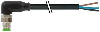 meter 3 csa ul pvc sort 25mm2 3x0 kabel med 3-polet vinklet han m8 sensorkabel ler- f